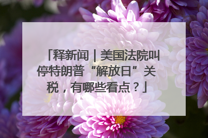 释新闻｜美国法院叫停特朗普“解放日”关税，有哪些看点？