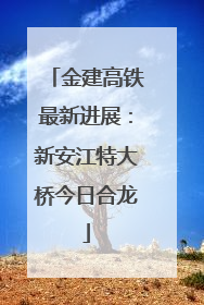 金建高铁最新进展：新安江特大桥今日合龙
