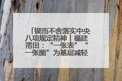锲而不舍落实中央八项规定精神丨福建莆田：“一张表”“一张图”为基层减轻“数字负担”
