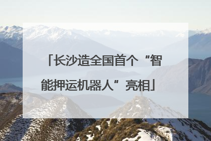 长沙造全国首个“智能押运机器人”亮相