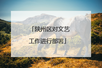 陕州区对文艺工作进行部署