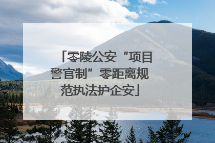 零陵公安“项目警官制”零距离规范执法护企安