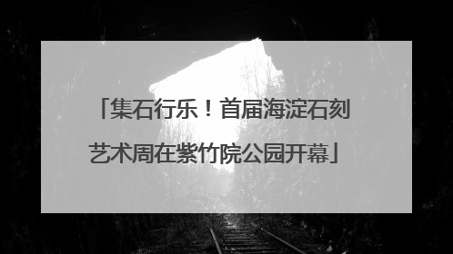 集石行乐！首届海淀石刻艺术周在紫竹院公园开幕