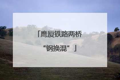 鹰厦铁路两桥“钢换混”