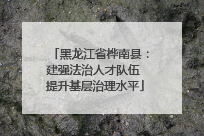 黑龙江省桦南县：建强法治人才队伍 提升基层治理水平