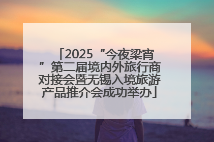 2025“今夜梁宵”第二届境内外旅行商对接会暨无锡入境旅游产品推介会成功举办