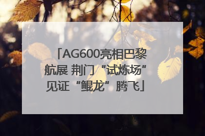 AG600亮相巴黎航展 荆门“试炼场”见证“鲲龙”腾飞
